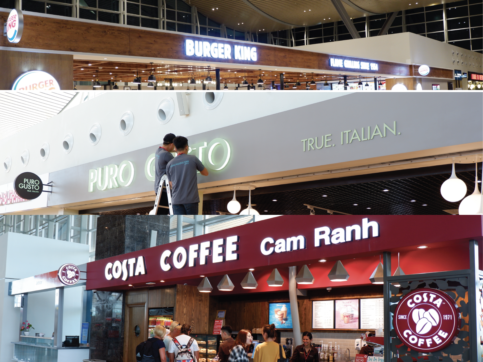 lam bang hieu quang cao he thong nha hang tai san bay