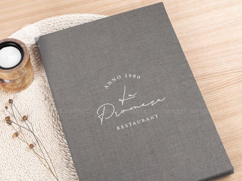 lam-menu-bia-vai Menu bìa vải mềm mại và tinh tế trong từng chi tiết