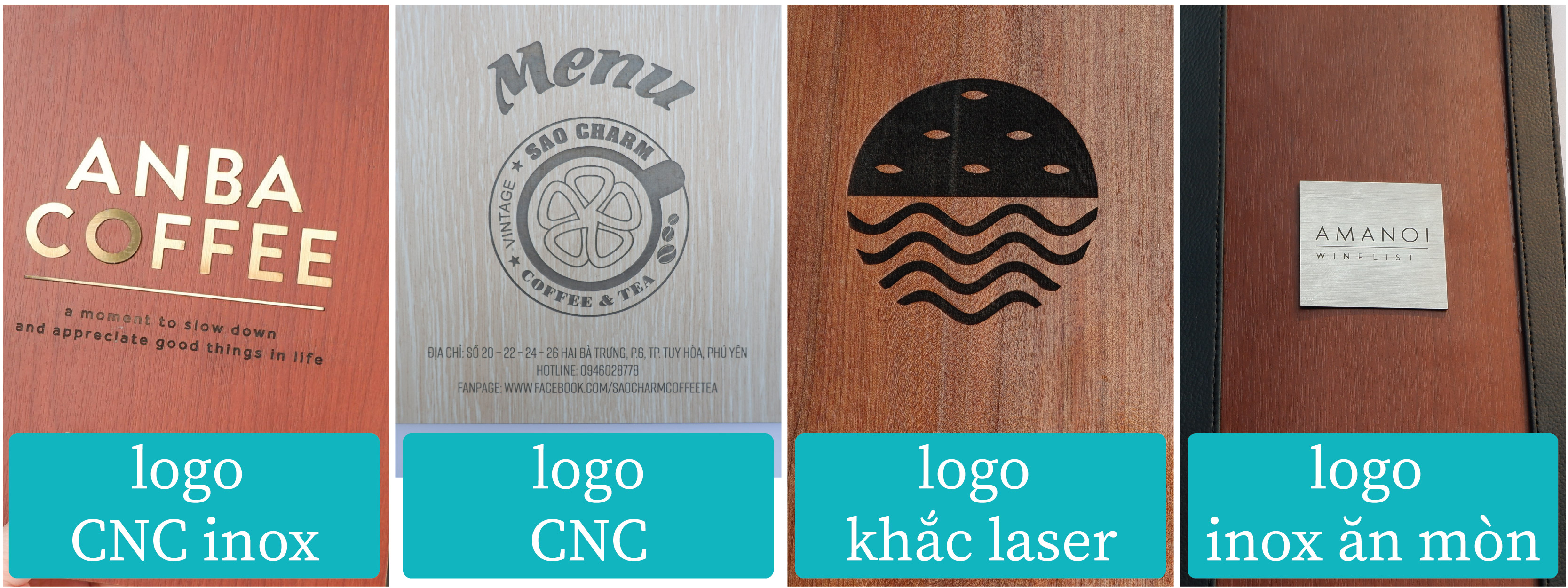 logo menu bìa gỗ Nắng Phương Nam sản xuất logo menu bìa gỗ Nắng Phương Nam sản xuất