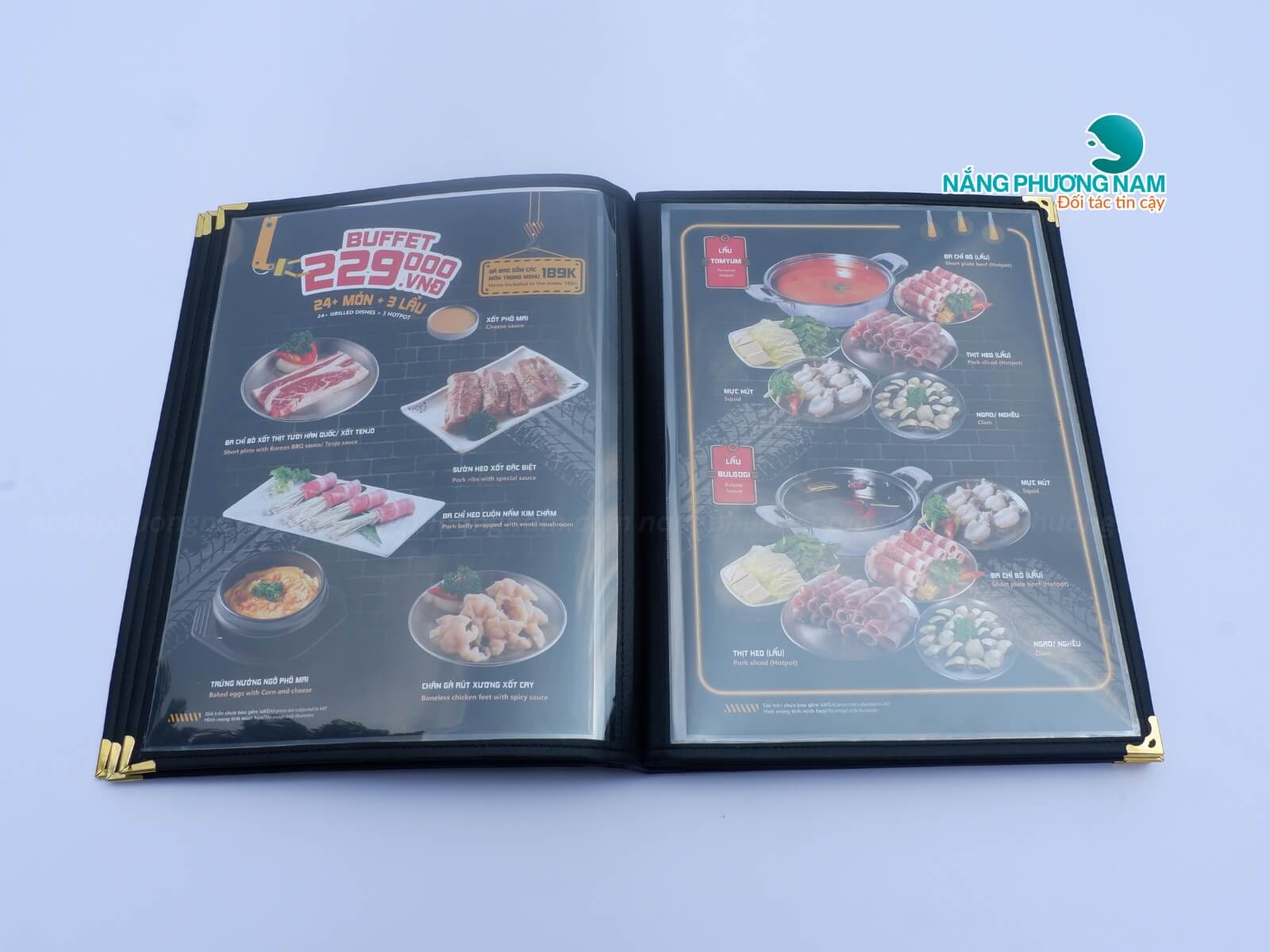 mau-menu-nhua-kieng Menu bo góc kim loại vừa đẹp vừa bền