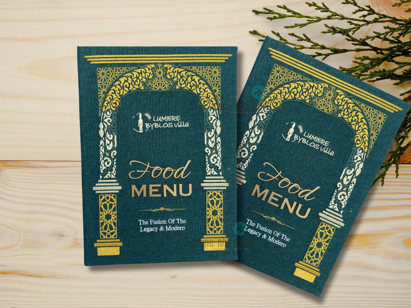 mau-thiet-ke-menu-bang-bia-vai-cho-quan-an mẫu thiết kế menu bằng bìa vải cho quán ăn