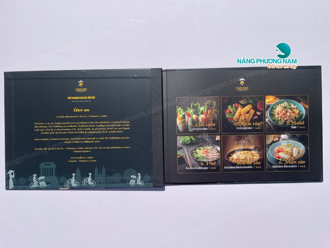 Menu nhà hàng Cho Cho