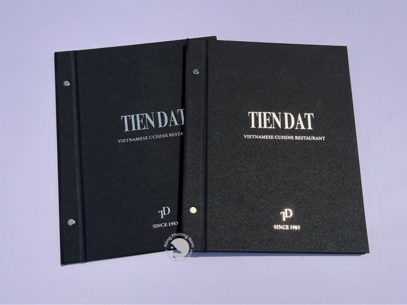 menu-bia-da-gay-oc-ngoai mẫu thiết kế menu nhà hàng bằng bìa da