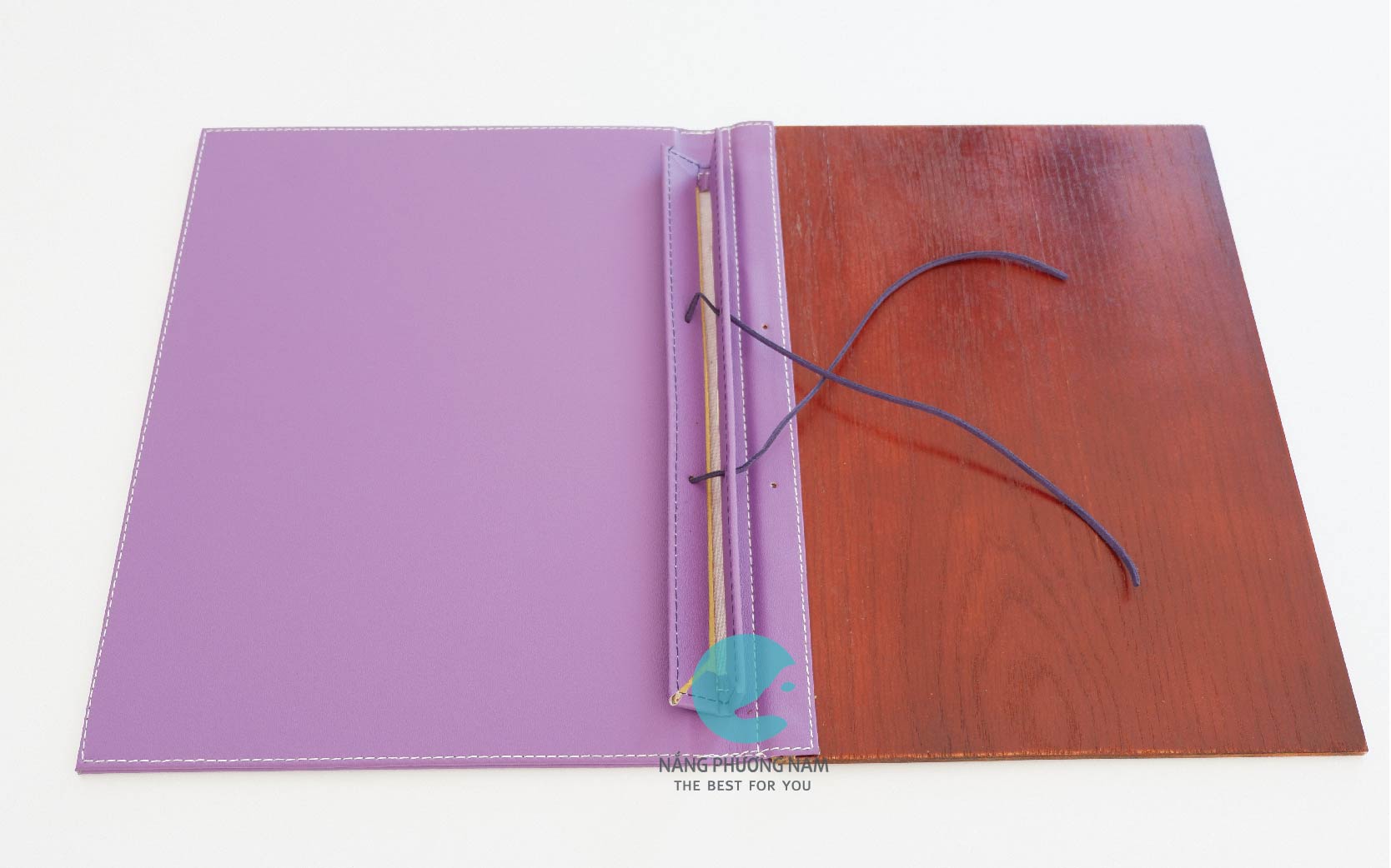 Menu bìa da kết hợp menu bìa gỗ NPN Menu bìa da kết hợp menu bìa gỗ NPN