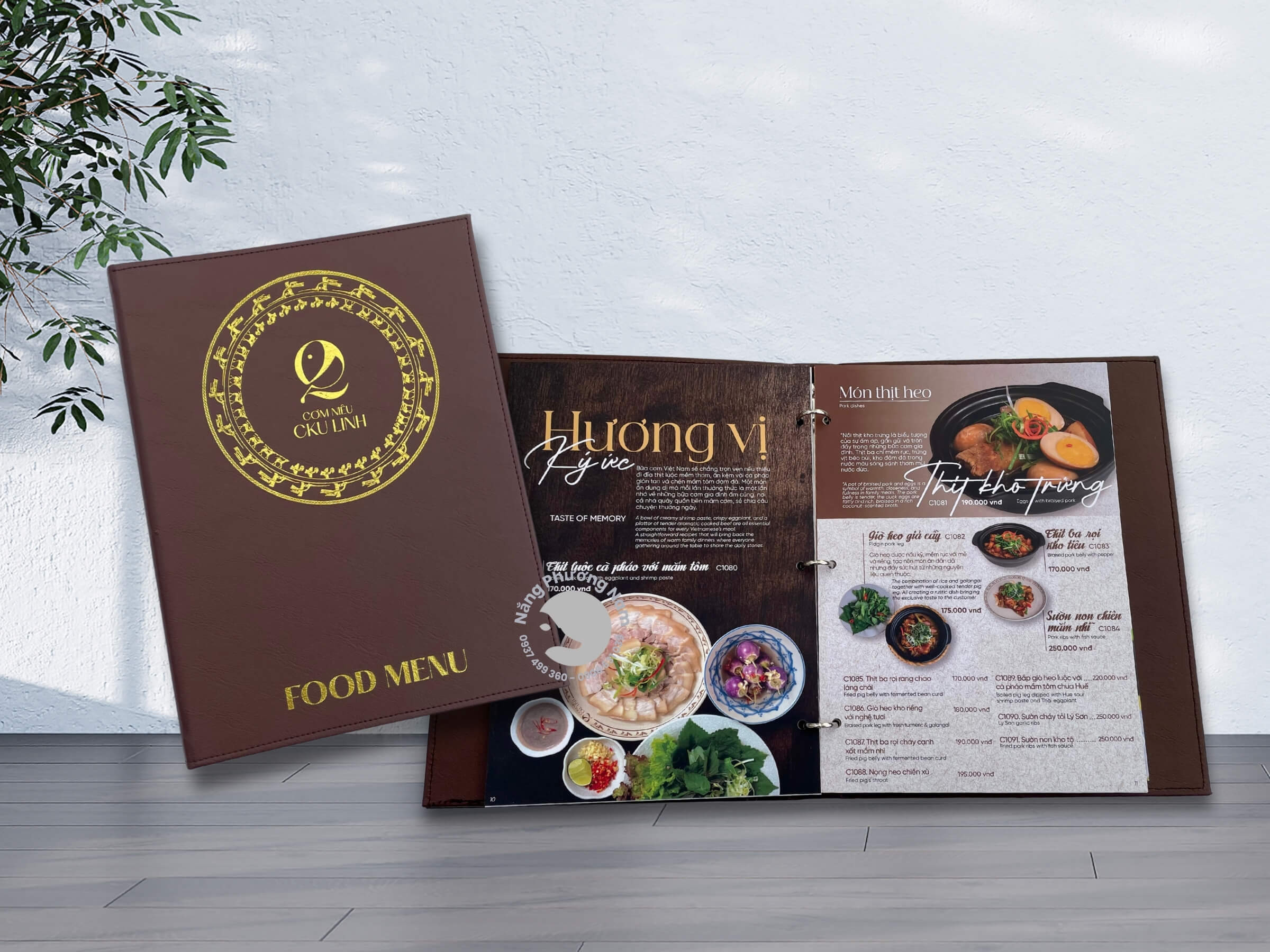 menu-bia-ep-kim in menu bằng bìa da ép kim