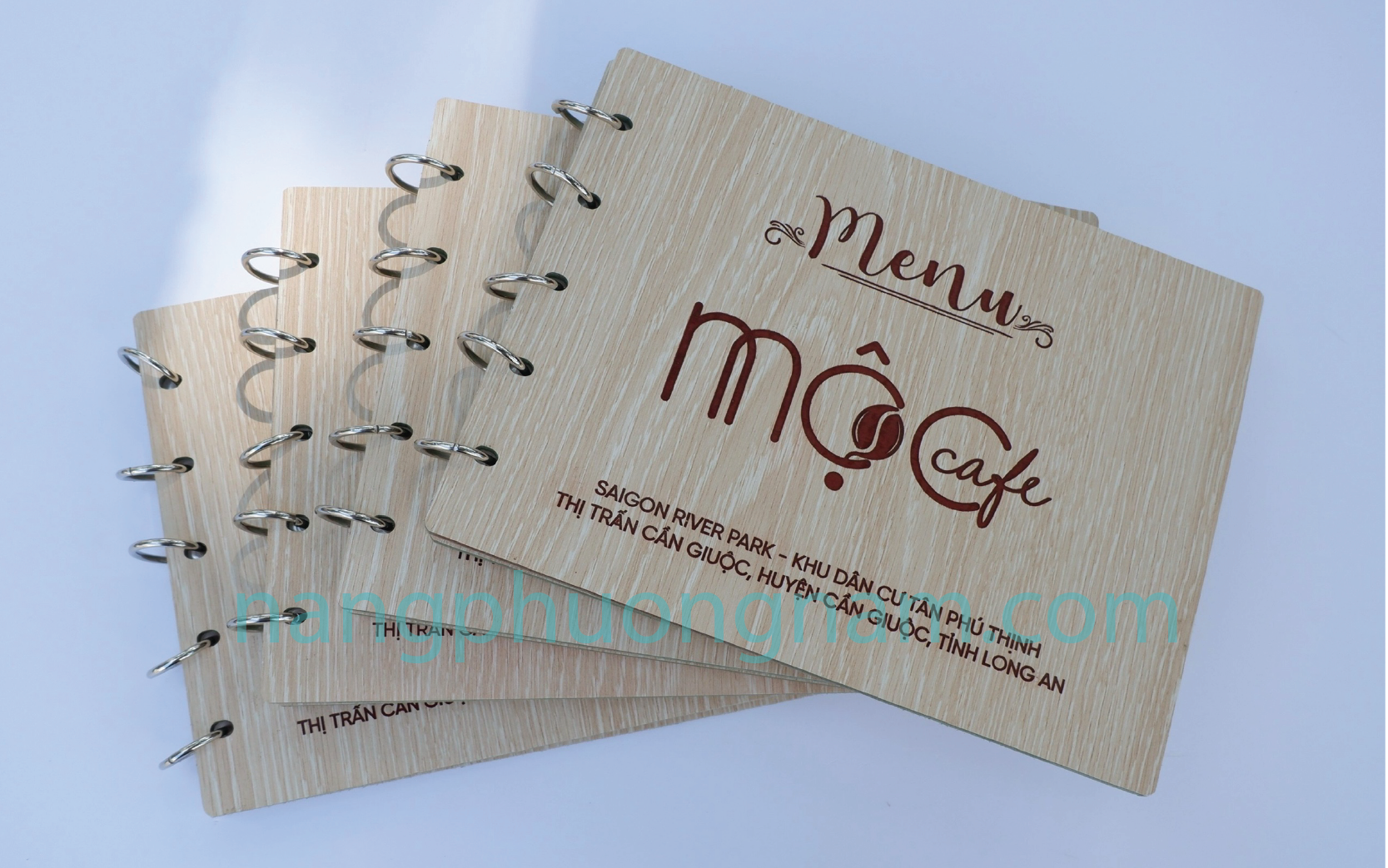 menu cà phê - menu bìa gỗ menu cà phê - menu bìa gỗ