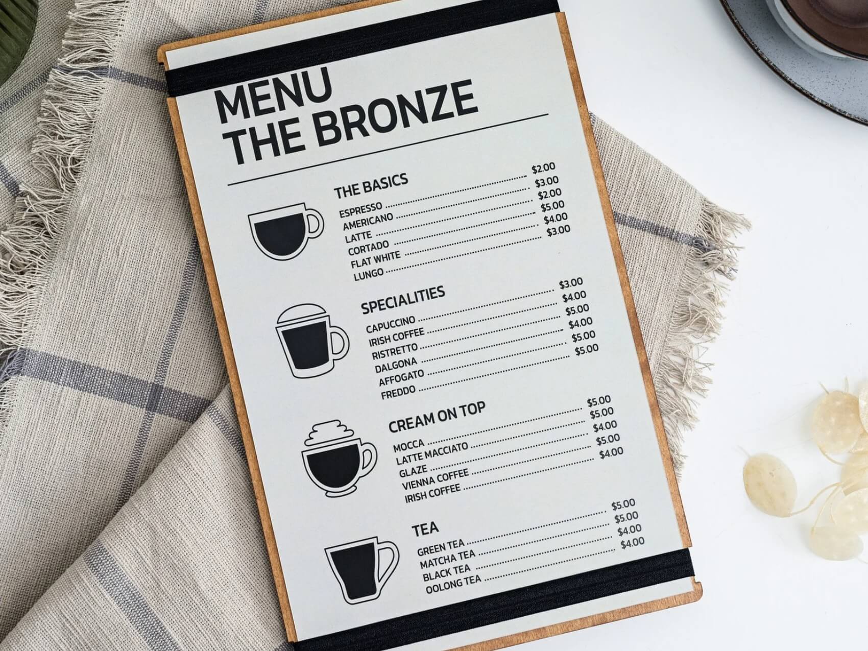 menu-cam-tay-quan-ca-phe thiết kế menu cho quán cafe