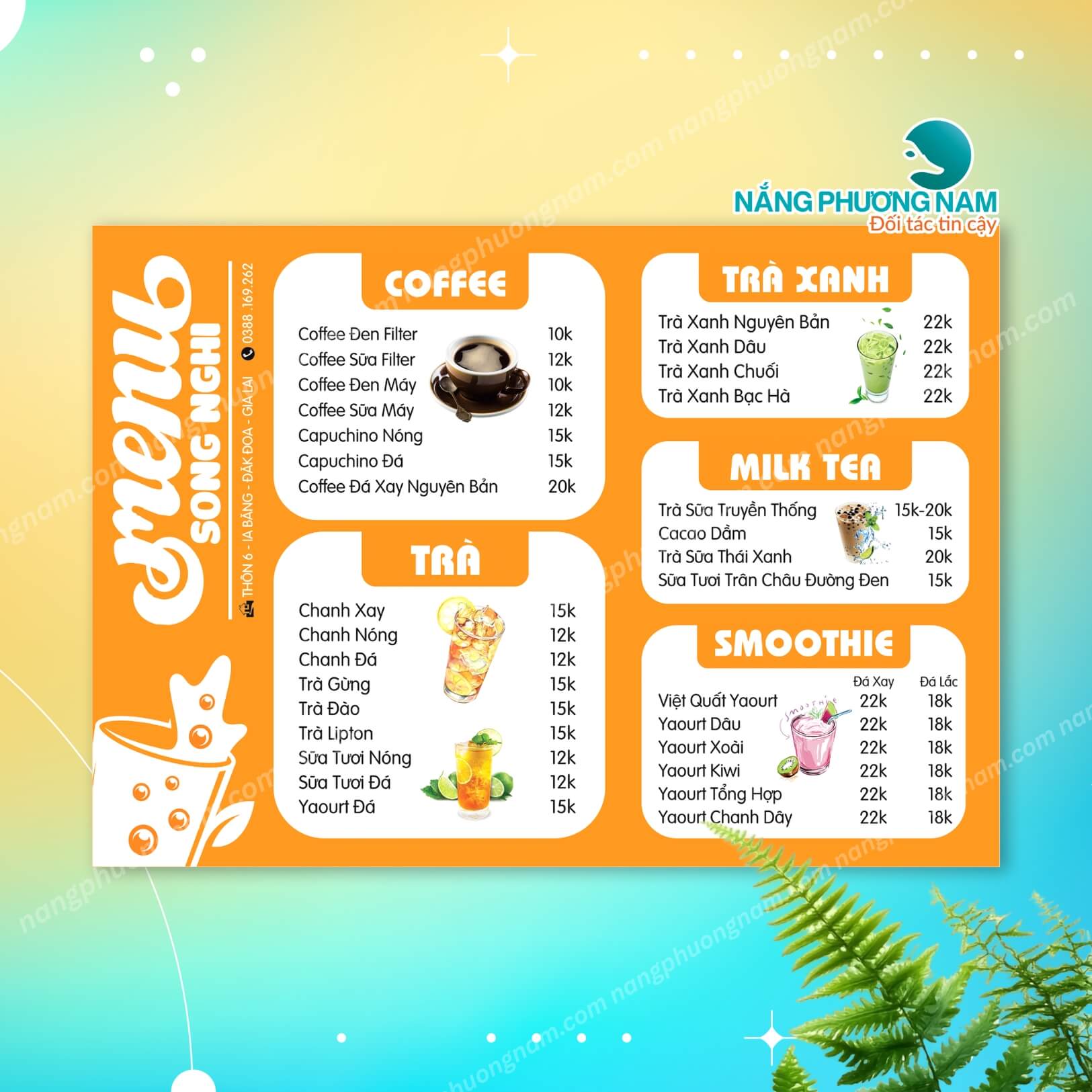 menu-cho-quan-nuoc-dep-an-tuong menu cho quán nước đẹp ấn tượng