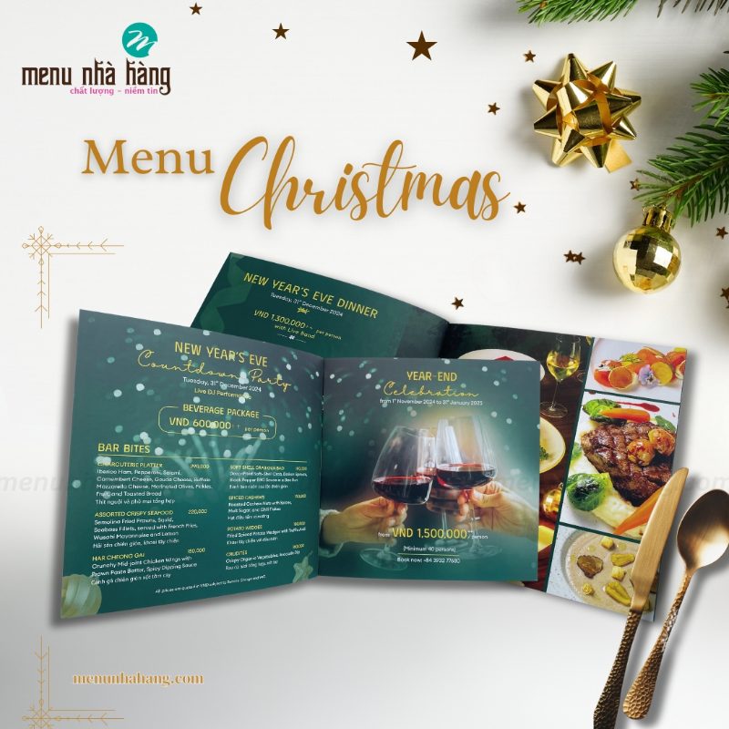 menu-christmas Mẫu menu dịp lễ hội cho các nhà hàng quán ăn
