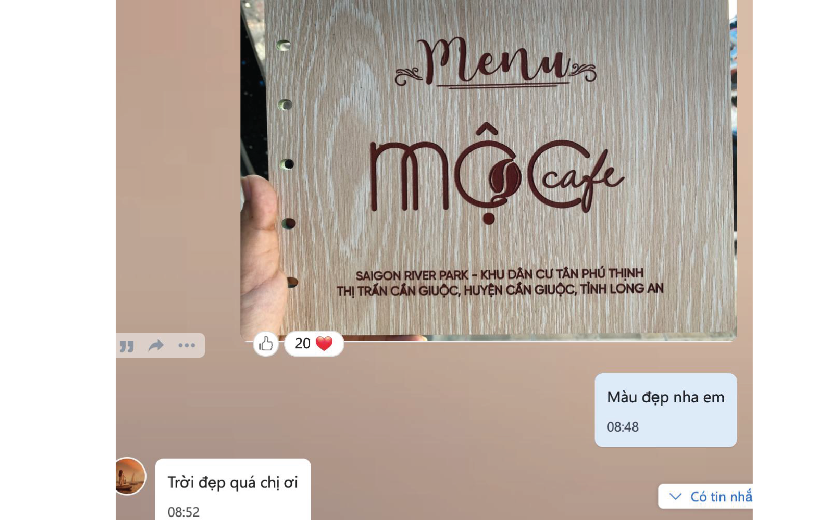 menu quán cafe -nhan xét cua KH menu quán cafe -nhan xét cua KH