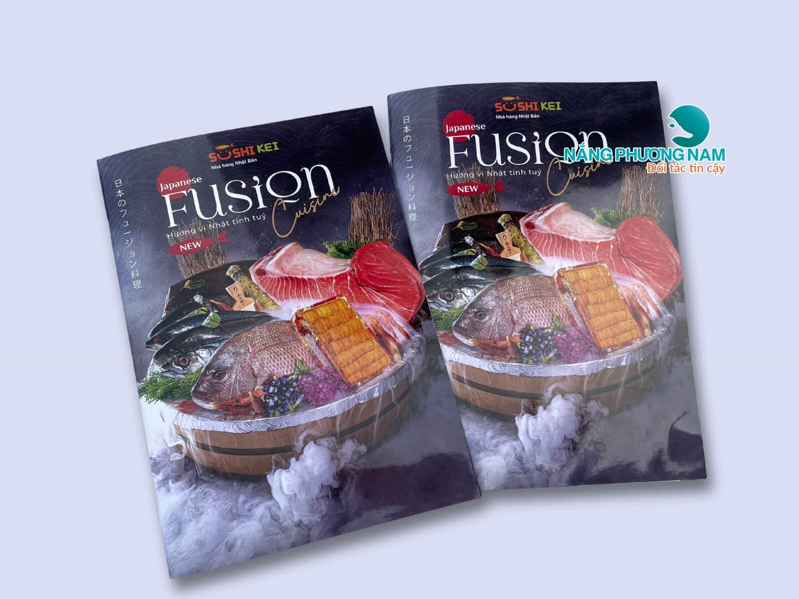 mẫu thiết kế menu nhà hàng sushi