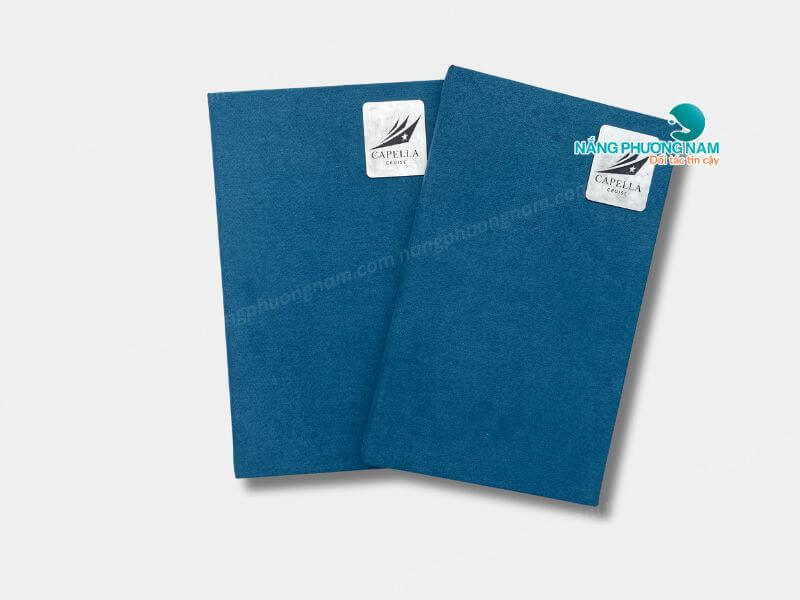 Menu bìa vải linen