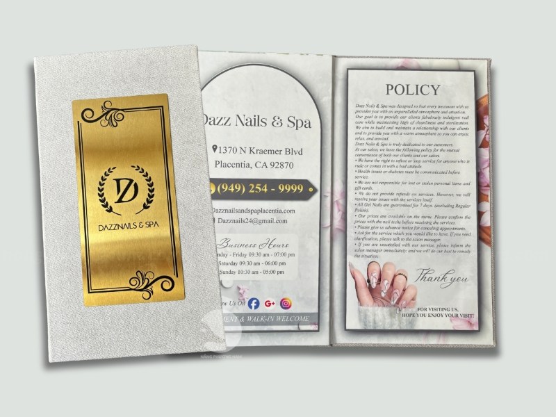 menu-vai-tiem-nail Menu bìa vải dành cho các tiệm nail, spa
