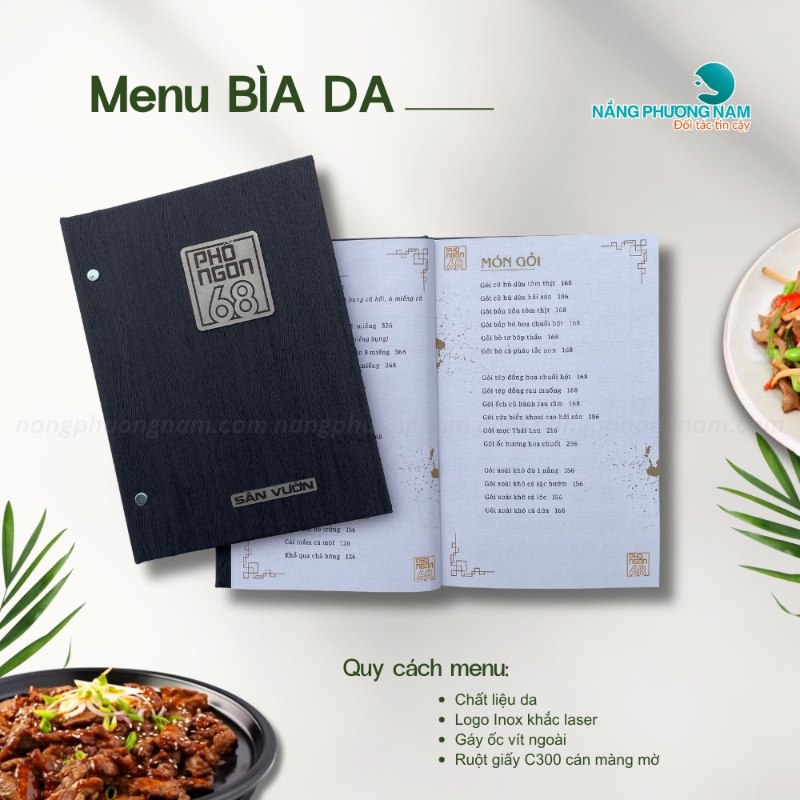 quyen-menu-bia-da kích thước menu bìa da a4
