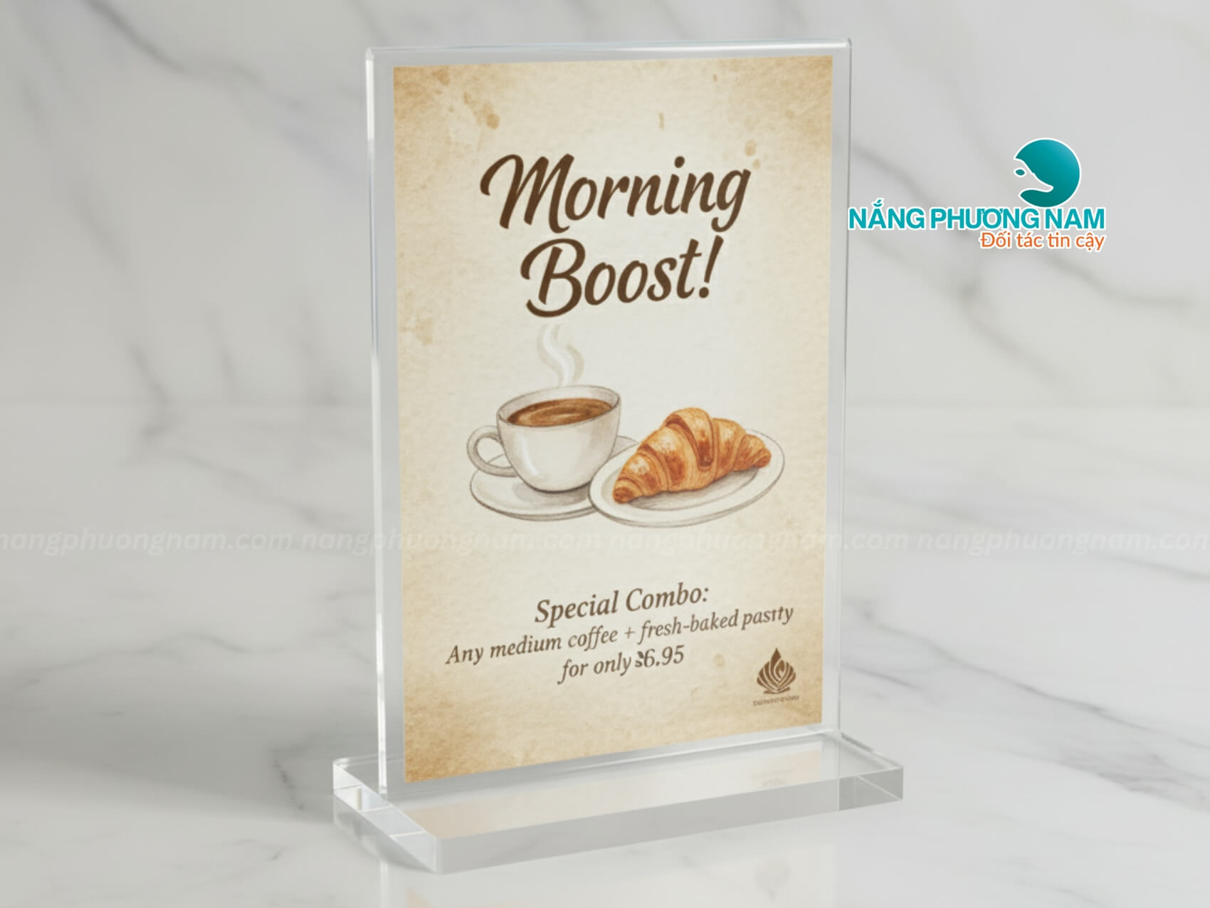 tent-card Thiết kế menu để bàn đẹp