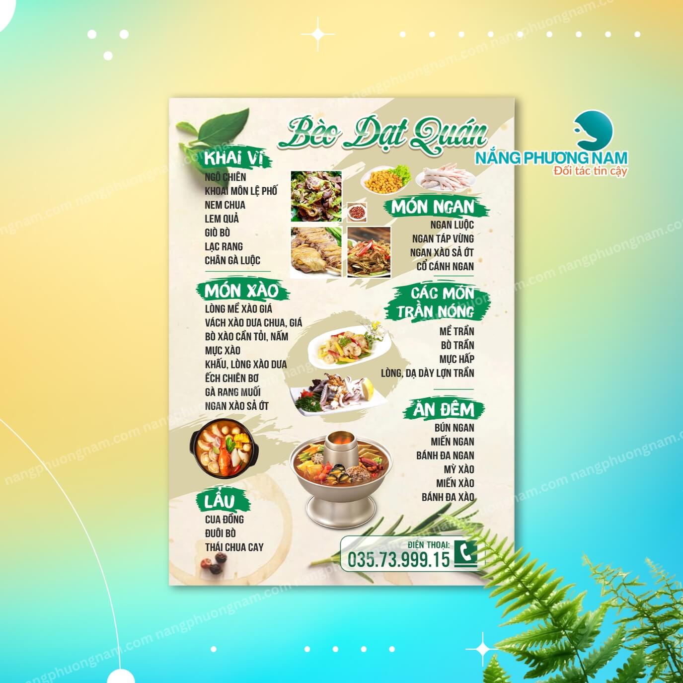 thiet-ke-menu-cho-quan-nhau thiết kế menu cho quán nhậu đẹp