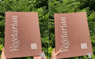 In menu nhà hàng, thực đơn bìa da, bìa vải, bìa gỗ, bìa menu cứng