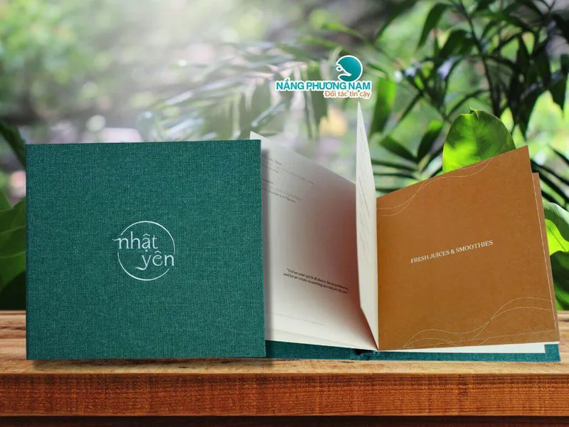 Mẫu menu giấy mỹ thuật cho các nhà hàng quán ăn.