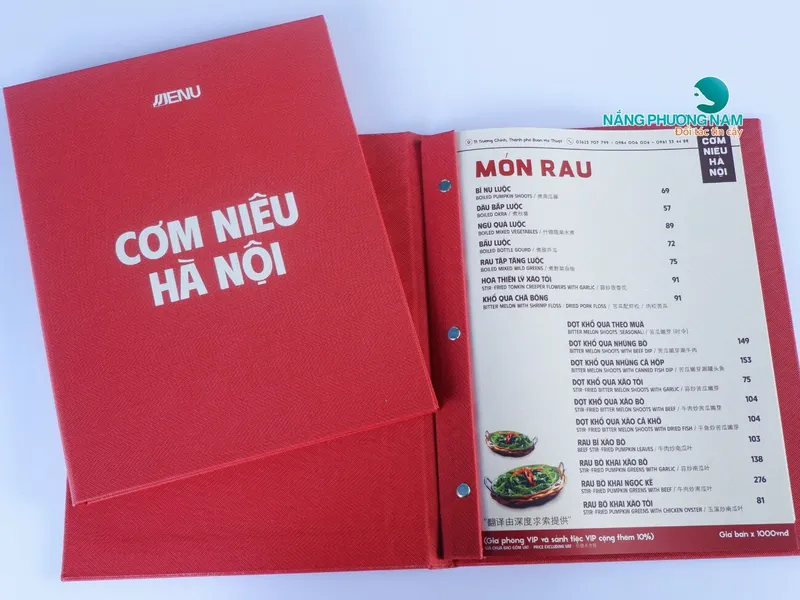 Bí Quyết Làm Menu Nhà Hàng Bằng Bìa Da Đẹp, Chất Lượng Và Sang Trọng Theo Xu Hướng 2025