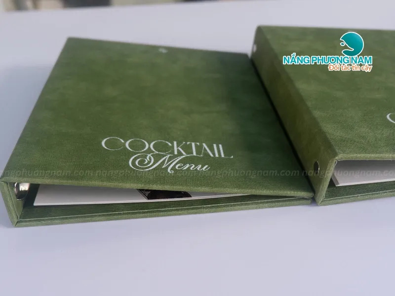 In Menu quán nước đẹp – Thiết kế ấn tượng, bền đẹp, giá hợp lý.