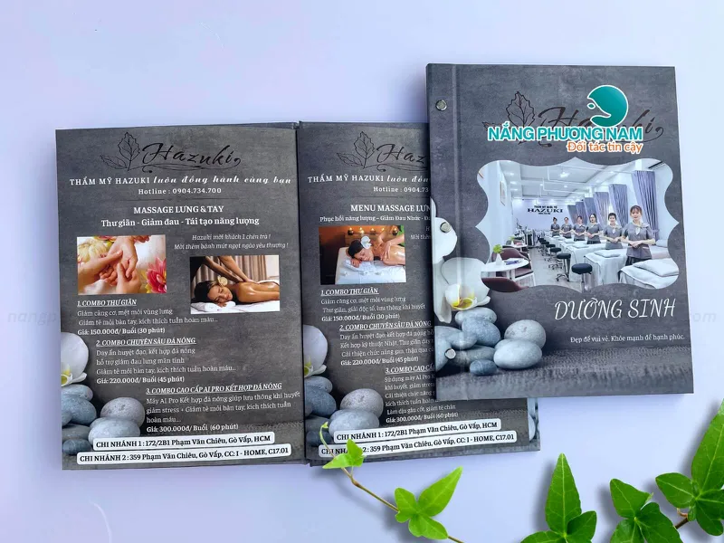 Menu Spa Đẹp – Thiết Kế Sang Trọng, Hiện Đại, Thu Hút Khách Hàng