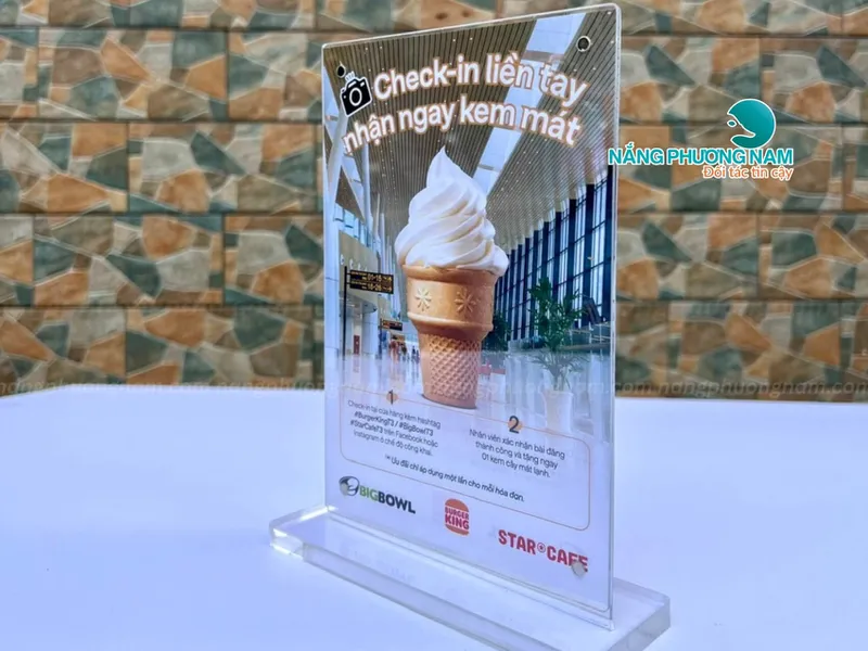 Kệ Menu Mica Đẹp, Bền, Giao Hàng Nhanh Toàn Quốc