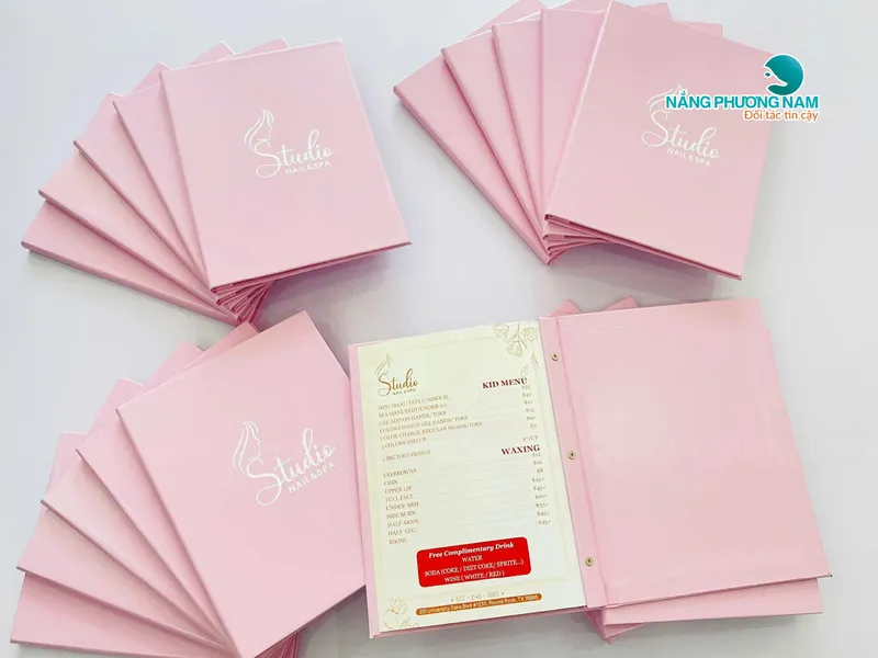 Thiết kế & in menu nail spa tiếng Anh – chuyên nghiệp, ấn tượng cho khách quốc tế