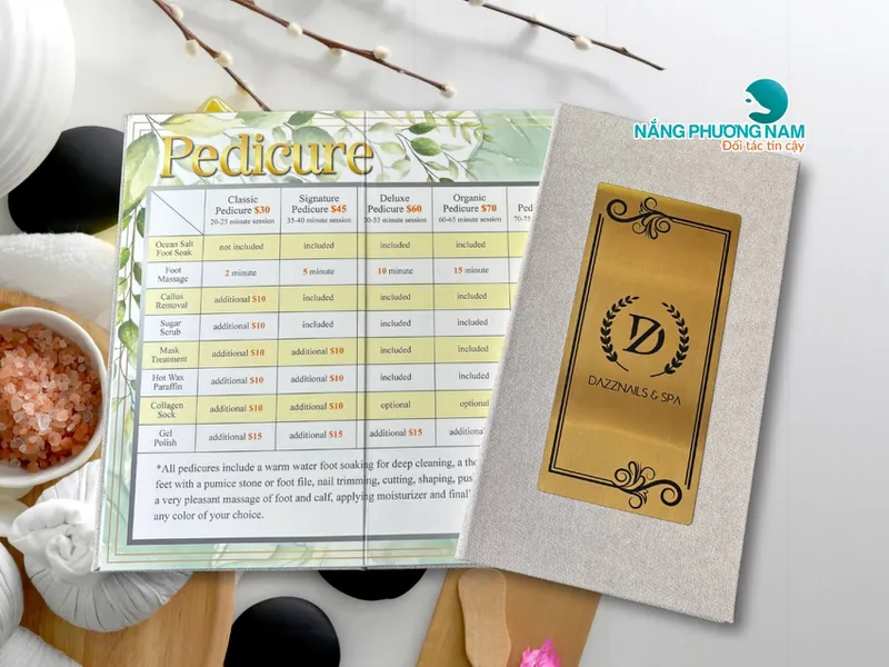 Menu Spa Sang Trọng – Mẫu Thiết Kế Đẹp Thu Hút Mọi Ánh Nhìn