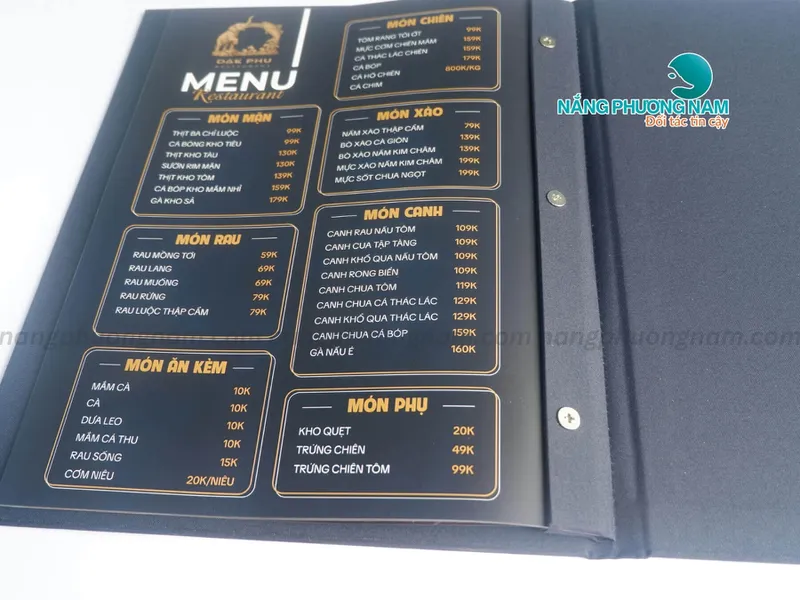 Bìa Menu Đẹp Bằng Vải - Bí Quyết Tạo Ấn Tượng Khó Quên, Thu Về Lợi Nhuận Gấp Đôi.