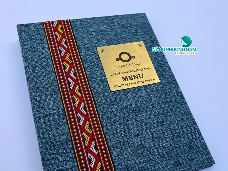 Báo giá in menu bìa vải mới nhất dành cho nhà hàng, quán ăn, spa, nail