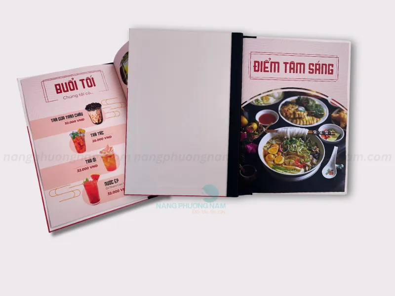 In ấn menu theo yêu cầu cho nhà hàng phở