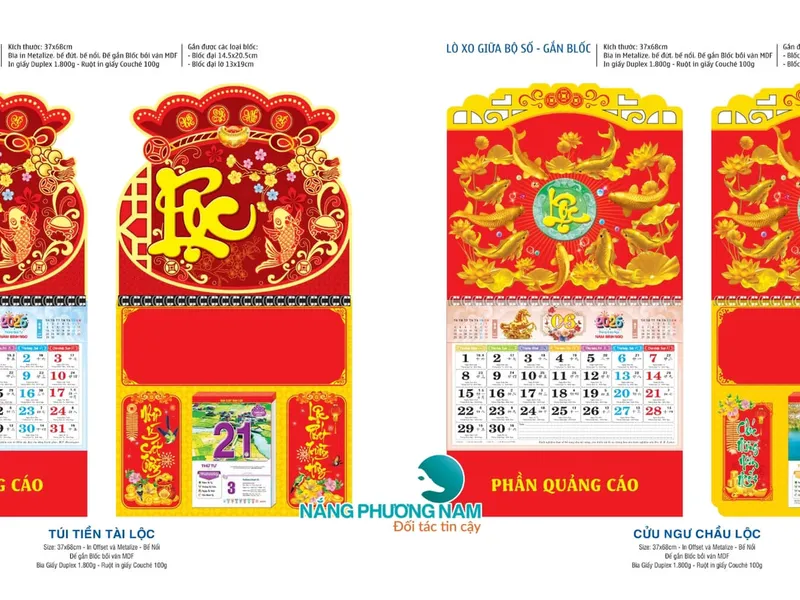 99+ Mẫu In Lịch Tết 2026 Hot Nhất, Thiết Kế Độc Lạ, Sang Trọng, Ấn Tượng.