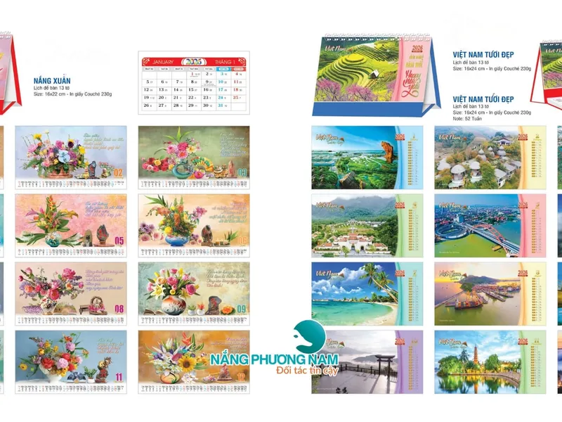 99+ Mẫu In Lịch Tết 2026 Hot Nhất, Thiết Kế Độc Lạ, Sang Trọng, Ấn Tượng.