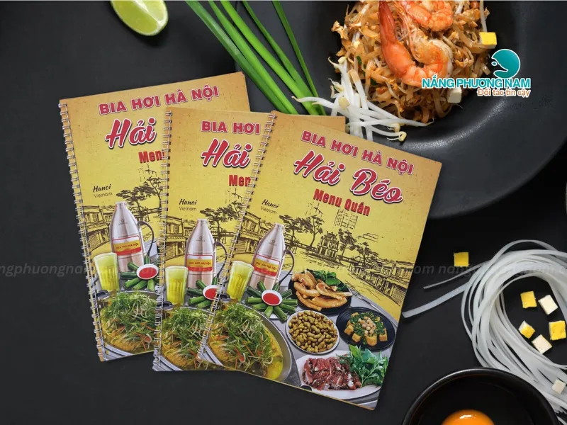  In Menu Giấy Nhựa Chống Nước – Không Lo Rách, Không Bạc Màu