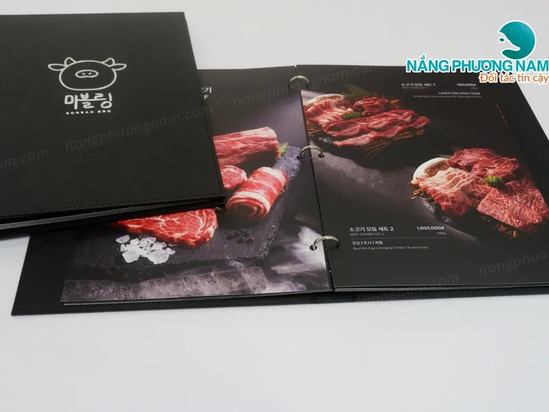 Thiết kế & in menu nhà hàng Hàn Quốc  - Bí quyết “kích thích” vị giác từ cái nhìn đầu tiên