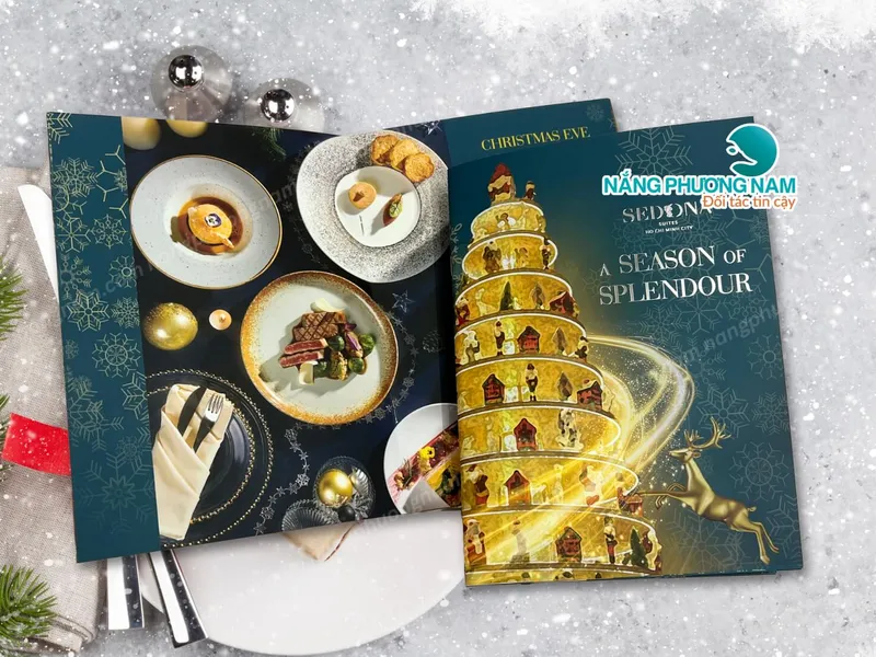 Menu Giáng Sinh, Christmas Menu Sang Trọng Cho Nhà Hàng & Khách Sạn Cao Cấp