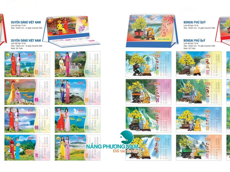 99+ Mẫu In Lịch Tết 2026 Hot Nhất, Thiết Kế Độc Lạ, Sang Trọng, Ấn Tượng.