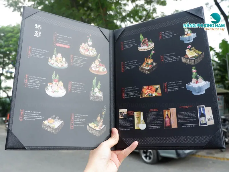 Thiết Kế & In Menu Nhà Hàng Nhật Bản: Chọn đúng kiểu menu để đẹp – bền – dễ chốt món