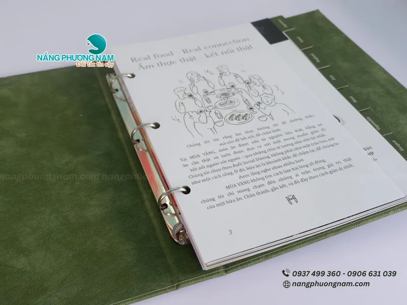 Menu Bìa Da Cao Cấp MÙA VÀNG – Sang Trọng, Bền Đẹp, Khẳng Định Đẳng Cấp Nhà Hàng