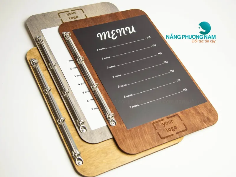Bộ Sưu Tập Menu Bìa Còng A4 Đa Phong Cách – Dễ Dàng Thay Trang