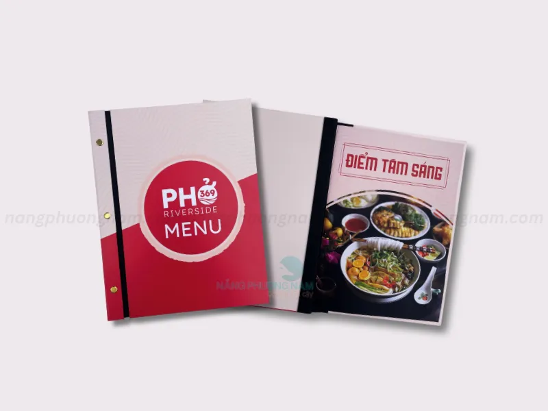 In ấn menu theo yêu cầu cho nhà hàng phở