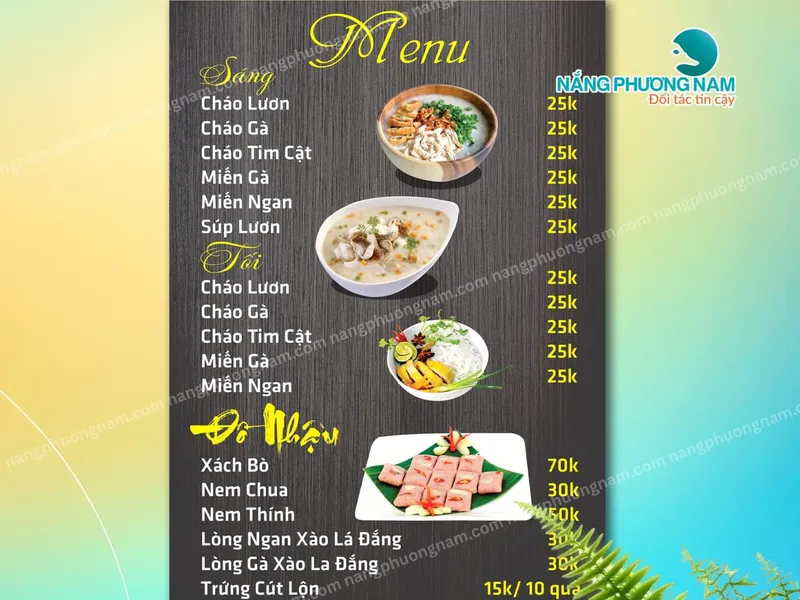 30+ Mẫu Menu Quán Nhậu Hot Nhất – Quán Mới Khai Trương Không Nên Bỏ Qua.