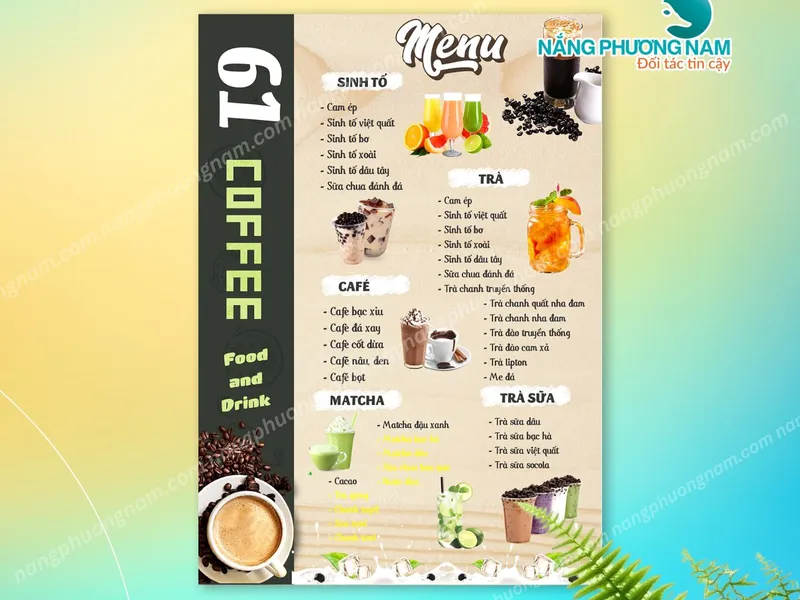 50+ Mẫu Menu Quán Cafe Được Yêu Thích Nhất – Đa Phong Cách, Đa Chất Liệu