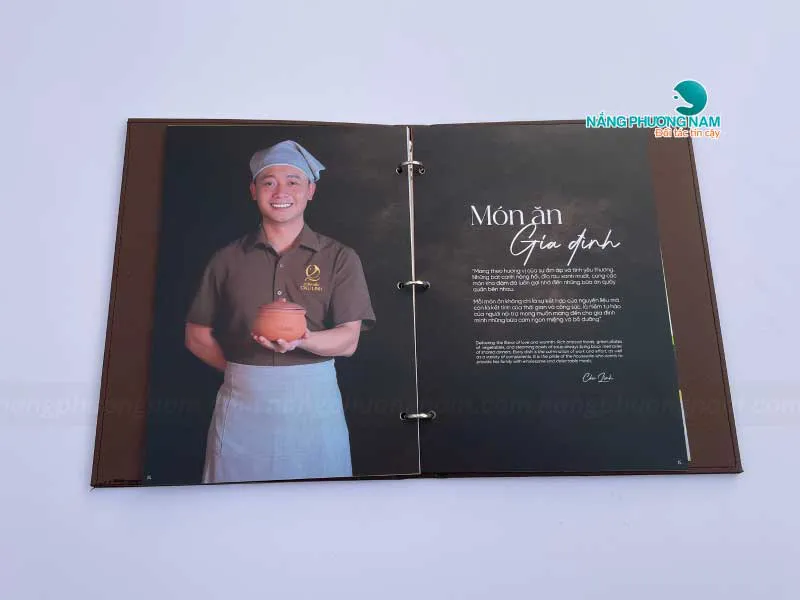 In menu da nhà hàng cơm niêu CKU LINH - Quang Linh Vlog