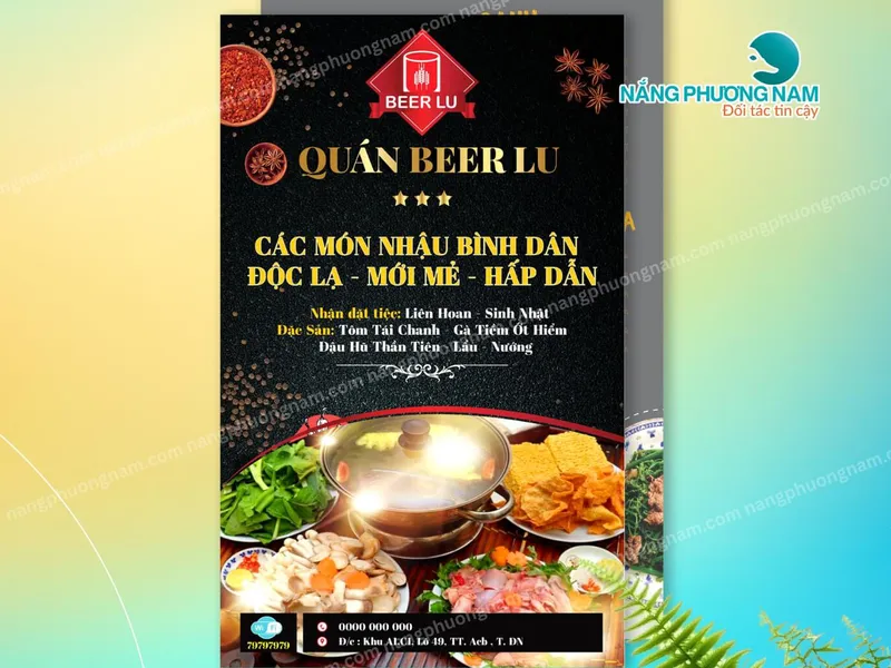30+ Mẫu Menu Quán Nhậu Hot Nhất – Quán Mới Khai Trương Không Nên Bỏ Qua.