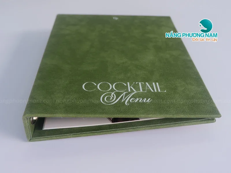 In Menu quán nước đẹp – Thiết kế ấn tượng, bền đẹp, giá hợp lý.