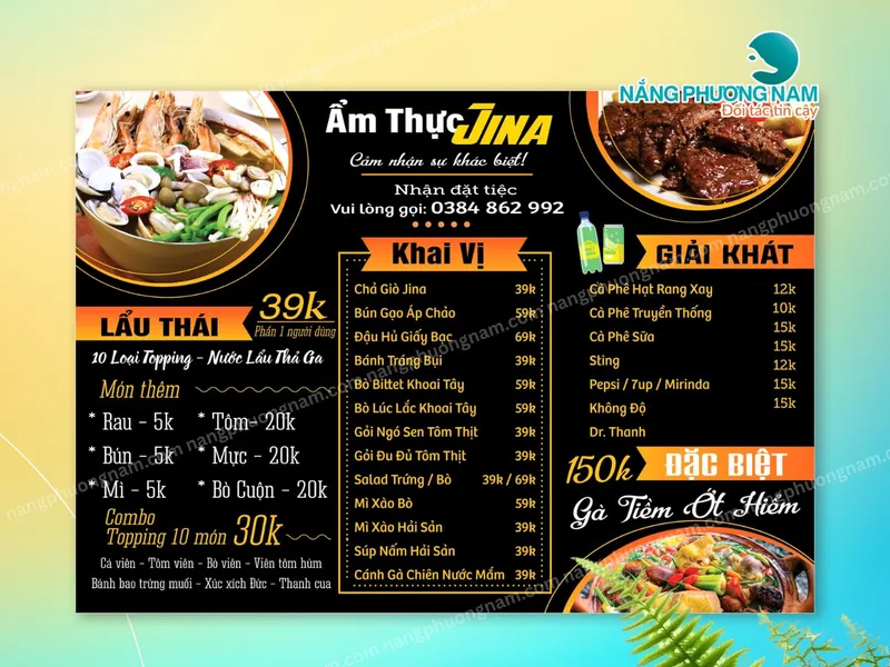 30+ Mẫu Menu Quán Nhậu Hot Nhất – Quán Mới Khai Trương Không Nên Bỏ Qua.