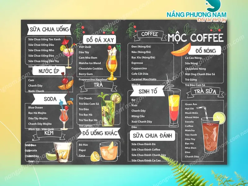 50+ Mẫu Menu Quán Cafe Được Yêu Thích Nhất – Đa Phong Cách, Đa Chất Liệu