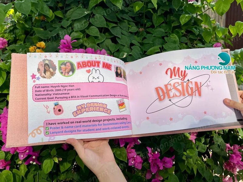 Mẫu in portfolio đẹp, bí quyết ghi điểm ngay từ cái nhìn đầu tiên.