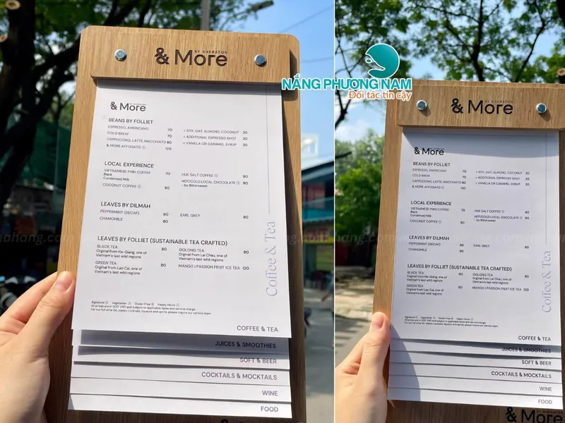 Menu gỗ, các dạng thực đơn bìa gỗ không nên bỏ qua.